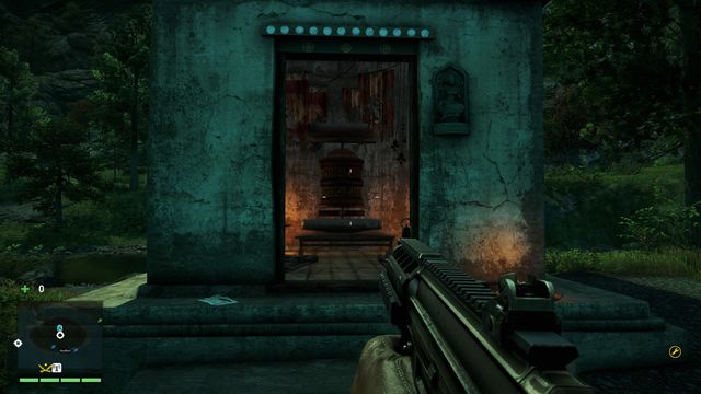 You will find the wheel inside a small shrine - Southern and central Kyrat - Mani Wheels - Far Cry 4 - Game Guide and Walkthrough