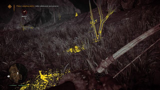 Blood marks can lead you to a wounded prey. - Hunter vision - Basics - Far Cry Primal - Game Guide and Walkthrough