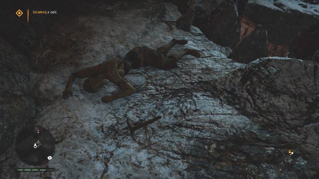 At the body in the cell you will find a claw that can be used for getting outside. - Into Udam Land (Sayla the Gatherer) - Walkthrough - Far Cry Primal - Game Guide and Walkthrough