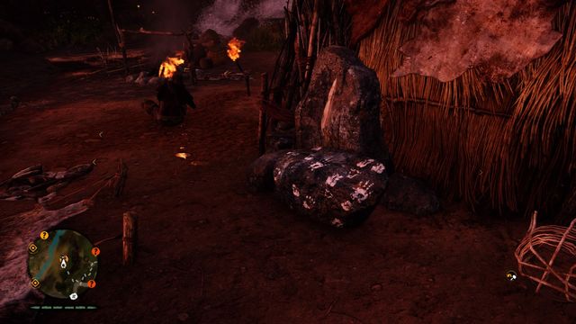 You can buy upgrades at the stone tablet, near every hut. - Upgrading the village - Basics - Far Cry Primal - Game Guide and Walkthrough