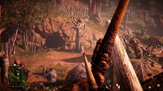 You can disable horns by shooting them from a distance, which is much safer than sneaking into the outpost. - Taking over outposts - Basics - Far Cry Primal - Game Guide and Walkthrough