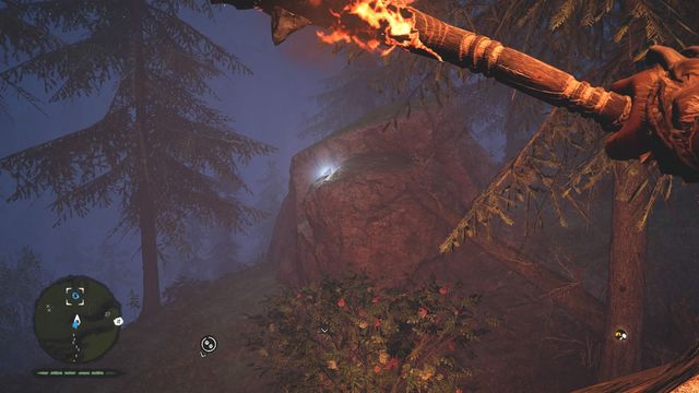 On a rock, you can reach it across a fallen tree - Daysha Hands - Southern Oros - Far Cry Primal - Game Guide and Walkthrough