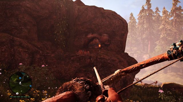 The painting is southwest from the Kapal Outpost - Hunter caches - Far Cry Primal - Game Guide and Walkthrough