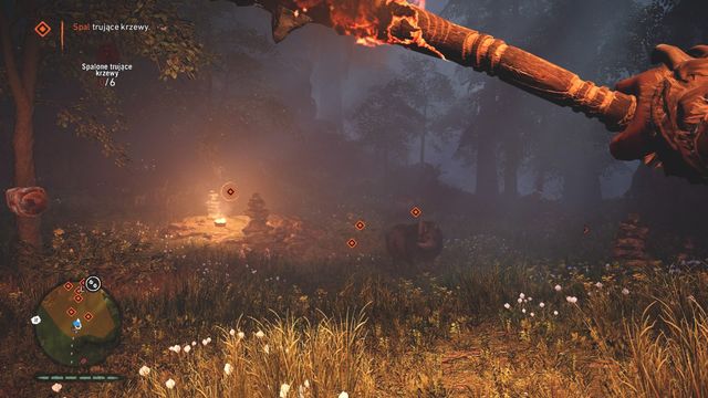 Burning the bushes - one of the missions. - Activities - Basics - Far Cry Primal - Game Guide and Walkthrough