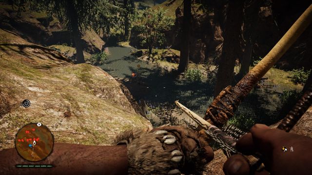 Try to always get close from above. Thanks to that you will have a good visibility and you will locate the targets faster. - Activities - Basics - Far Cry Primal - Game Guide and Walkthrough