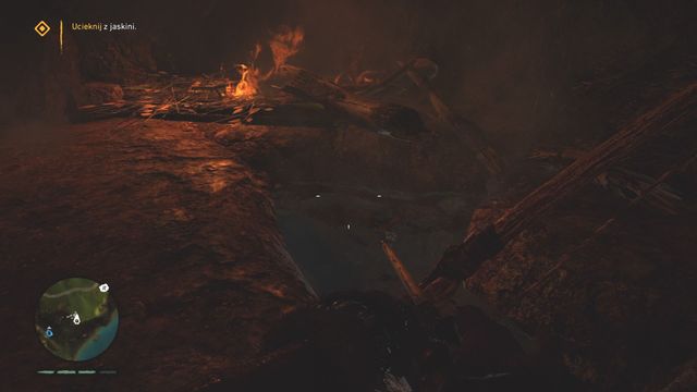 You can reveal the entrance leading to the deeper parts of the cave by burning the twigs. - Trapped - Walkthrough - Far Cry Primal - Game Guide and Walkthrough