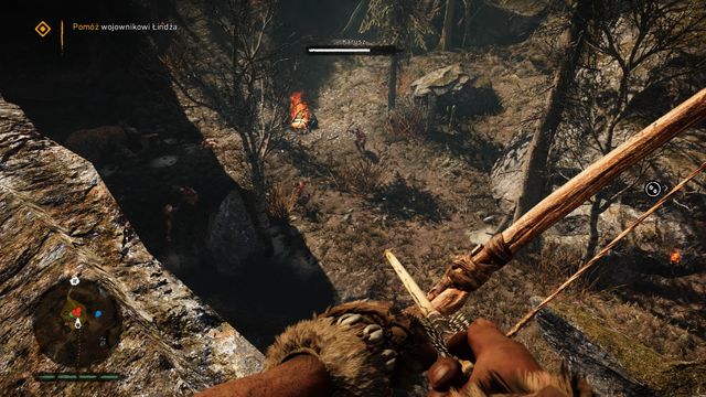 Fire your arrows at the enemies attacking Karoosh. - Brothers in Need - Bring Karoosh In - Walkthrough - Far Cry Primal - Game Guide and Walkthrough