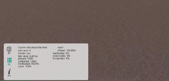 The second screen (F2) informs us about the data on the field we are currently visiting - well find info about the crops, the degree of weed infestation, fertilization or anticipated crops - PDA - The basics - Farm Expert 2017 Game Guide