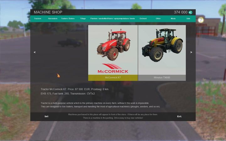 In the game we can also buy used equipment - the cost of purchase is lower by 35%, although this involves quite a big mileage the machine has accumulated, wear of individual parts, and higher fuel consumption - Buying machines - The basics - Farm Expert 2017 Game Guide