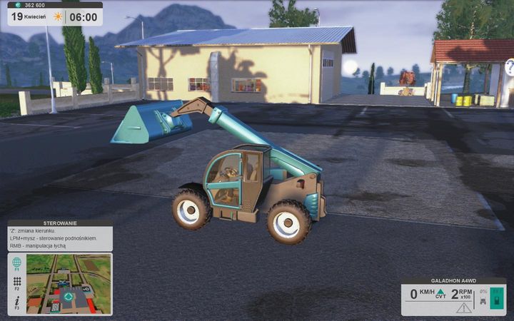 The telehandler is mostly useful in manure transport - Additional accessories - Machinery description - Farm Expert 2017 Game Guide