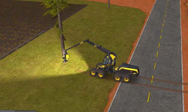 Cut down trees to remove the obstacles and earn money - Forestry machinery | Machines - Machines - Farming Simulator 18 Game Guide