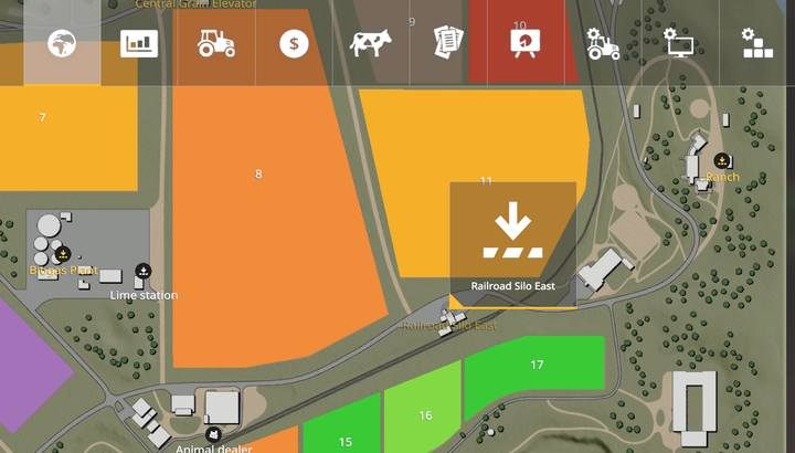 Public silo - on the map there are two of them. - Farming Simulator 19: Yield - storing - Field work - Farming Simulator 19 Guide and Tips