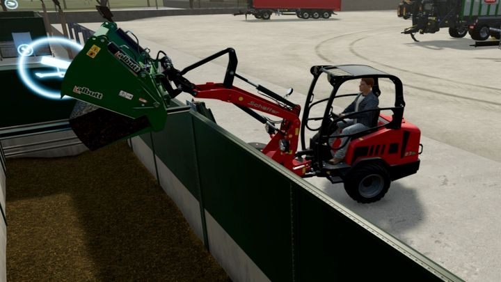 The silage must be poured into a container located at the biogas plant - Farming Simulator 22: Silage - obtaining and usage - Farming Simulator 22: Grass, hay and silage - Farming Simulator 22 Guide