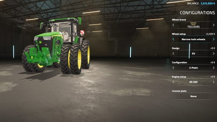 Narrow twin wheels are one of the best compromises. - Farming Simulator 22: Tractors - features and specifications - Farming Simulator 22: Vehicles and machinery - Farming Simulator 22 Guide