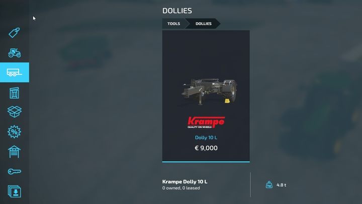 You can use the semi-trailer to attach them to the tractor when you use the dolly. - Farming Simulator 22: Trailers - differences and features - Farming Simulator 22: Vehicles and machinery - Farming Simulator 22 Guide