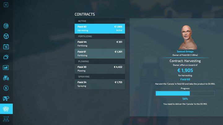 To complete a task you must finish all the specified work - only then will you get paid - Farming Simulator 22: Contracts and orders - Farming Simulator 22: Basics - Farming Simulator 22 Guide