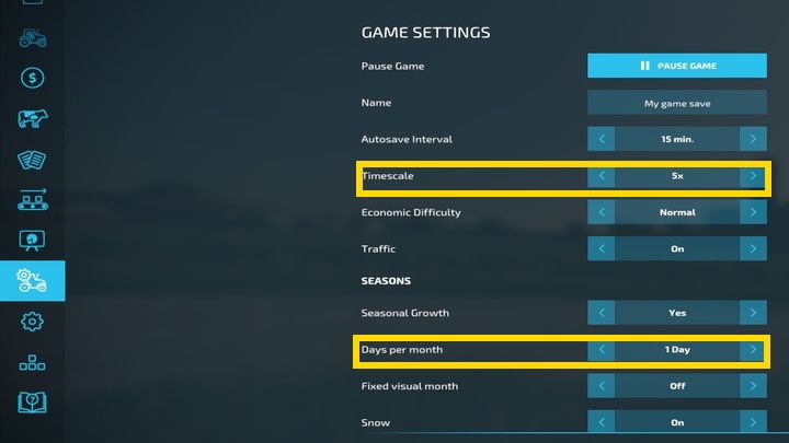 You can also rewind time directly during gameplay by using the 7 and 8 keys - Farming Simulator 22: Rewinding time and sleep - Farming Simulator 22: Basics - Farming Simulator 22 Guide