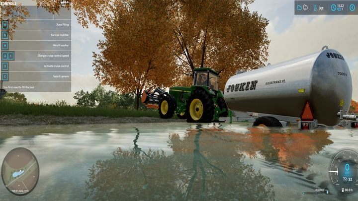 To transport water you use a special tanker found in the Animals shop tab - note that not every tanker has the same use, some are used to transport water, others for fuel, others yet for slurry or milk - Farming simulator 22: Water - how to obtain? - Farming Simulator 22: Livestock farms - Farming Simulator 22 Guide