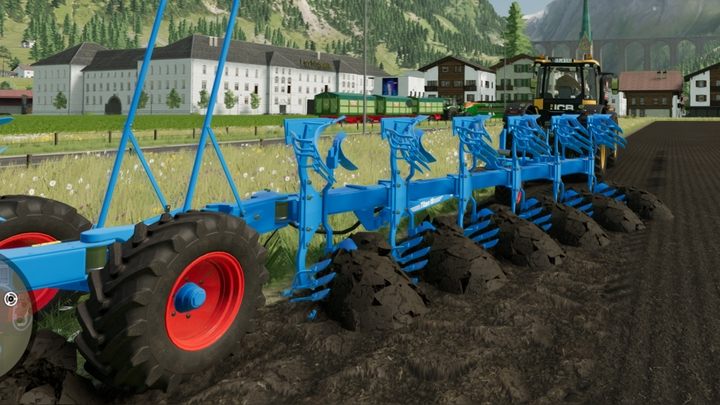 You can tell that the plow is working properly when the ground behind it gets ridget. - Farming Simulator 22: Plowing - Farming Simulator 22: Field work - Farming Simulator 22 Guide