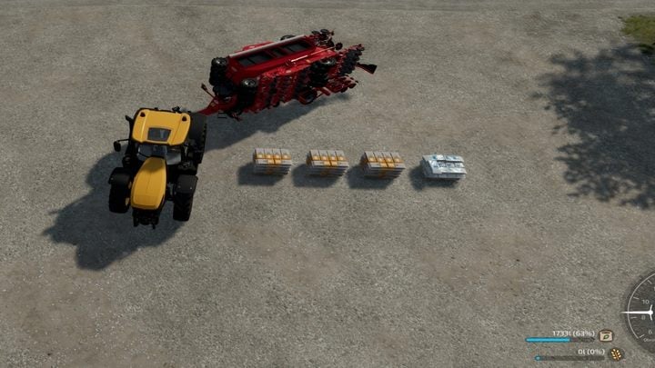 You can fill your machines by driving it near the palettes - a new button will appear in the help panel. - Farming Simulator 22: Sowing and planting - Farming Simulator 22: Field work - Farming Simulator 22 Guide