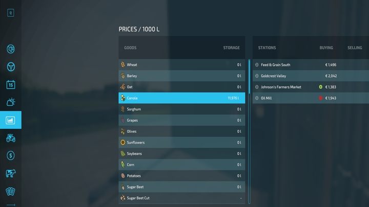 However, plants stored on the ground/in machines/in trailers will not be shown here - Farming Simulator 22: Storing harvests - Farming Simulator 22: Field work - Farming Simulator 22 Guide
