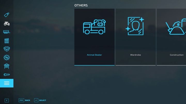 You can sell animals from the shopping menu panel, but it is more convenient to go to a specific building/pasture to have full control over the place you sell the animals from - Farming Simulator 22: Animals - how to sell? - Farming Simulator 22: Livestock farms - Farming Simulator 22 Guide