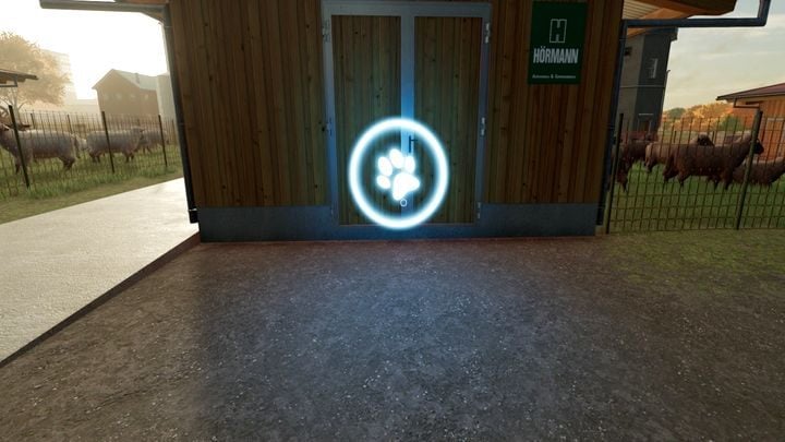 Merchant icon near the pasture - Farming Simulator 22: Animals - how to sell? - Farming Simulator 22: Livestock farms - Farming Simulator 22 Guide