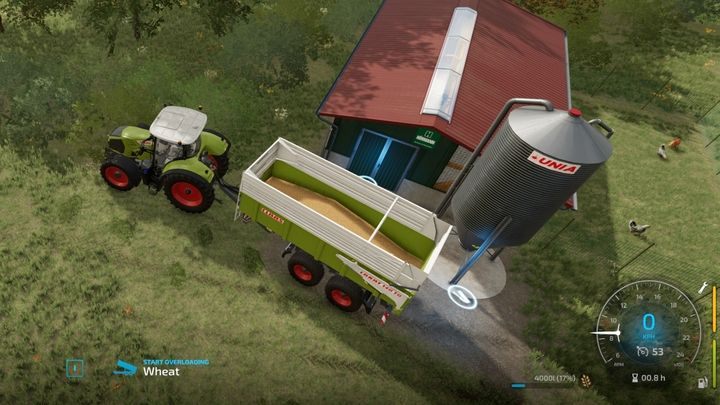 Load the seeds - including the wheat from the store - onto the trailer and unload it at the place indicated by the marker - Farming Simulator 22: Chickens - breeding, tips - Farming Simulator 22: Breeding - Farming Simulator 22 Guide