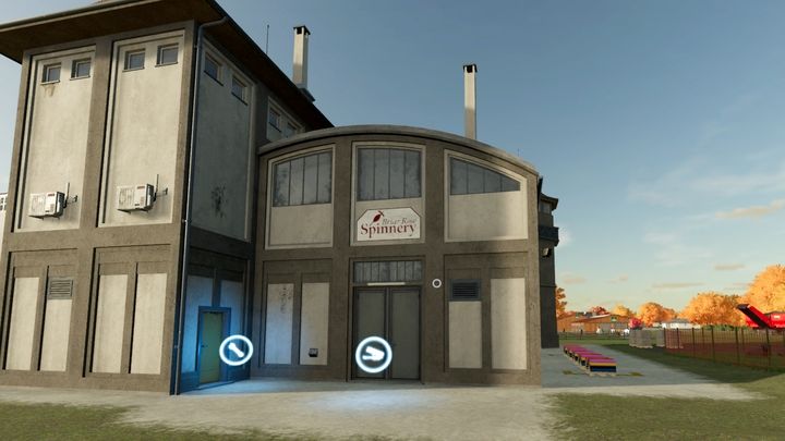 In Spinnery, you can sell wool and cotton - Farming Simulator 22: Production chains - buildings and recipes - Farming Simulator 22: Production chains - Farming Simulator 22 Guide