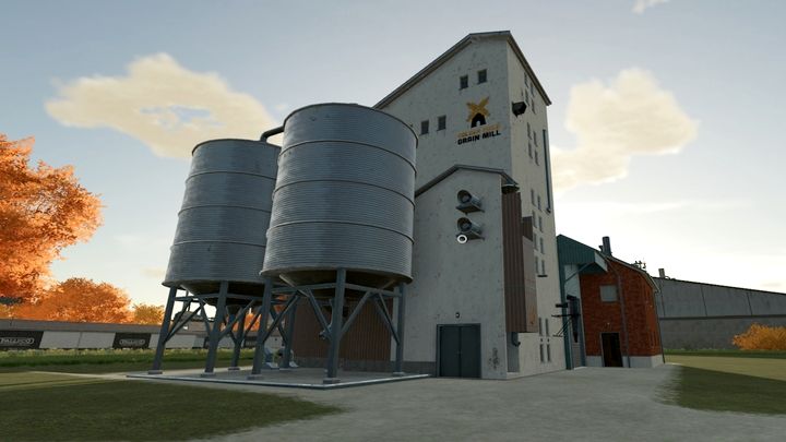 Grain Mill converts the following grains into flour: wheat, barley, oats, sorghum - Farming Simulator 22: Production chains - buildings and recipes - Farming Simulator 22: Production chains - Farming Simulator 22 Guide