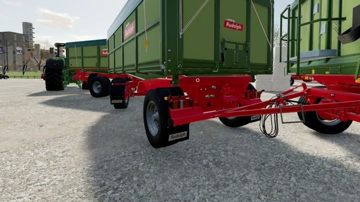 The first trailer only needs axles at the rear, without the front movable axle - it will be easier for you to steer it - Farming Simulator 22: Connecting, machine assemblies - Farming Simulator 22: Vehicles and machinery - Farming Simulator 22 Guide