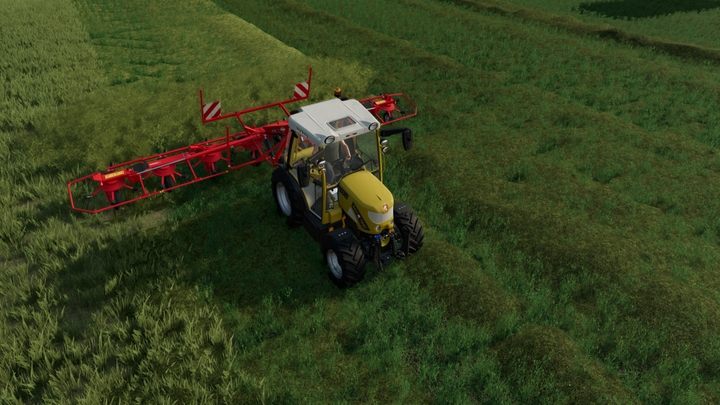 To obtain hay, simply use a tedder on the mown grass - Farming Simulator 22: Hay - drying and raking - Farming Simulator 22: Grass, hay and silage - Farming Simulator 22 Guide