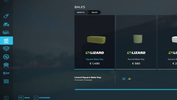 Bales of hay can also be purchased at the store - the price is not low, but it will allow you to quickly start breeding. - Farming Simulator 22: Hay - drying and raking - Farming Simulator 22: Grass, hay and silage - Farming Simulator 22 Guide