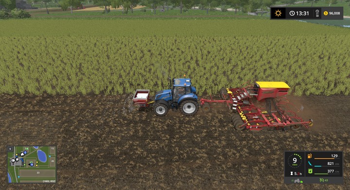 The most versatile machine will allow you to: cultivate, sow, and fertilize with one passage. - Fertilizers - Information on crops - Farming Simulator 17 Game Guide