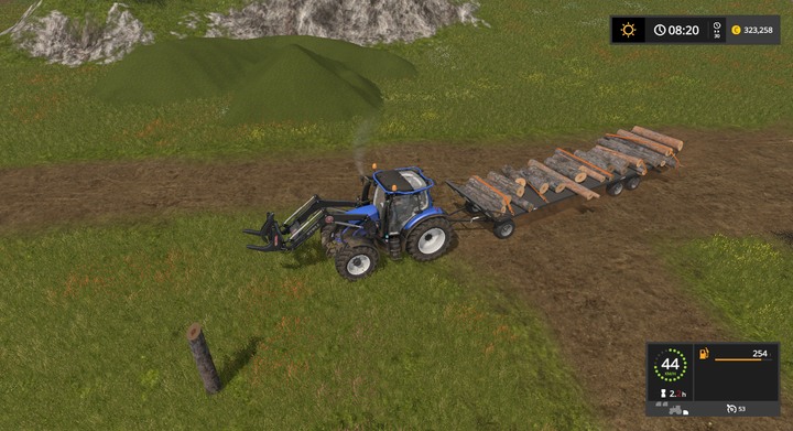 Fliegl DPW 180 - Transport, loading and belt system | Descriptions of equipment - Descriptions of equipment, instructions and tips - Farming Simulator 17 Game Guide