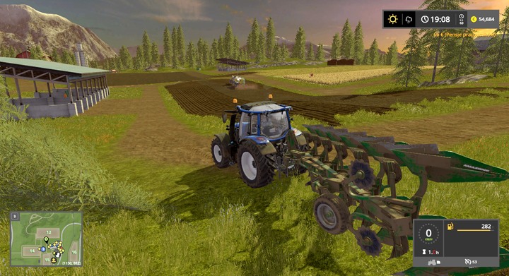 A created, previously unexisting field, around 0.5ha by the base in Goldcrest Valley - Creating and Connecting Lots - For beginners - Farming Simulator 17 Game Guide