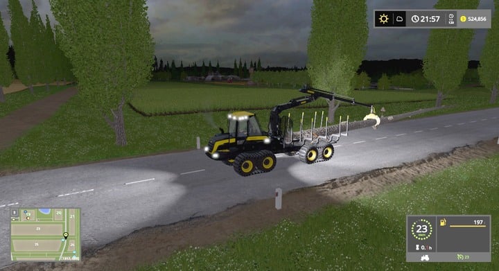 You can load the wood as you want - but make sure that nothing is going to fall off - Bales and Logs - Forestry basics - Farming Simulator 17 Game Guide