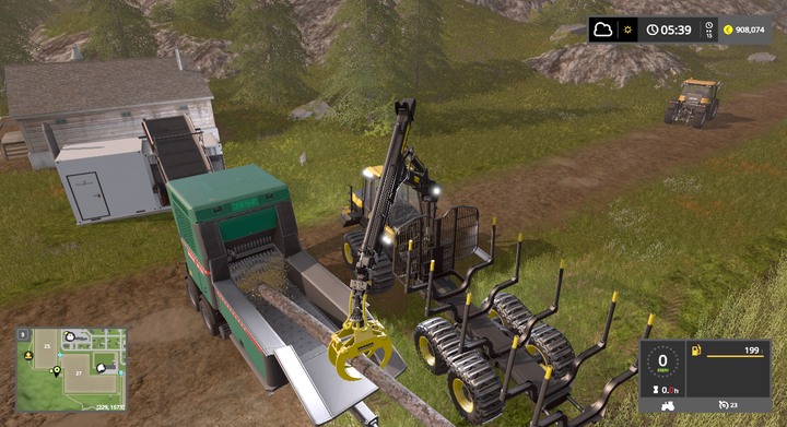 JENZ BA 725 D is a good machine, but I recommend a cheaper model - Woodchips - Forestry basics - Farming Simulator 17 Game Guide