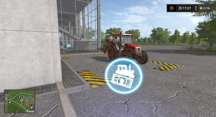 The marked zone in the shop allows you to sell a machine with a better price than if you would sell it automatically. - Store, modifying and exploiting your machines - For beginners - Farming Simulator 17 Game Guide