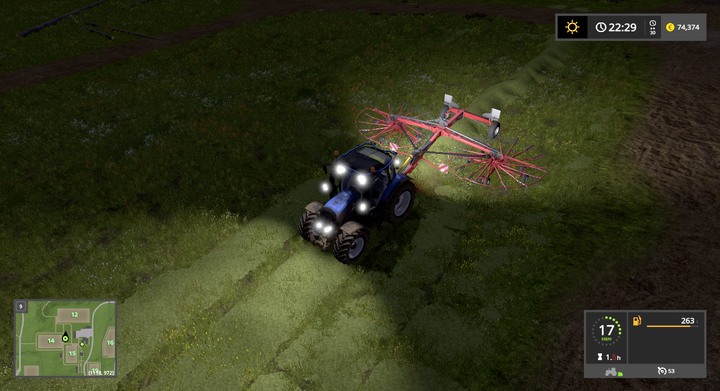 Using a tedder and a hay rake is a standard method of gathering hay - Grass, Hay and Ensilage - Information on crops - Farming Simulator 17 Game Guide
