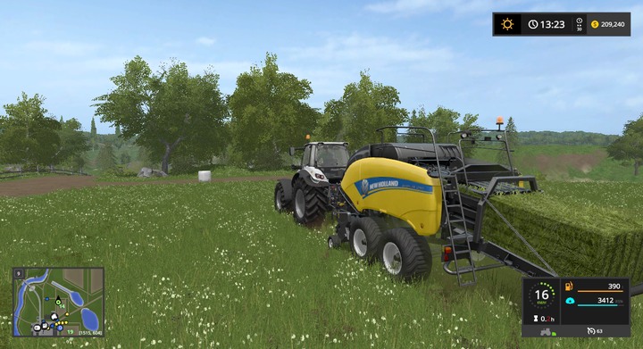 Note nr 2 - the second device (New Holland BigBagger 1290 - 102 000$) creates bales of different shape (prisms), or cheaper ones [mentioned earlier] - cylindrical - Grass, Hay and Ensilage - Information on crops - Farming Simulator 17 Game Guide