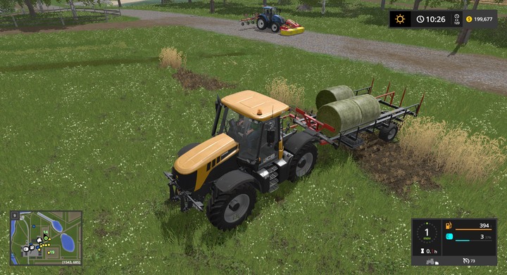 \You can use very convenient trailers that load the bale automatically when you approach it. - Grass, Hay and Ensilage - Information on crops - Farming Simulator 17 Game Guide
