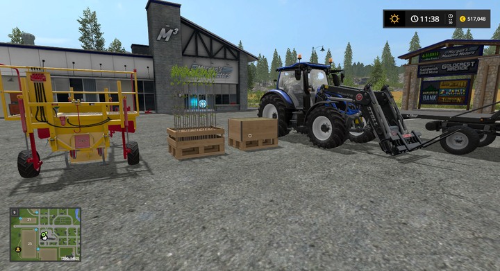 Everything you need to grow trees (left palette) or poplars (right palette) - Planting Trees and Poplars - Forestry basics - Farming Simulator 17 Game Guide