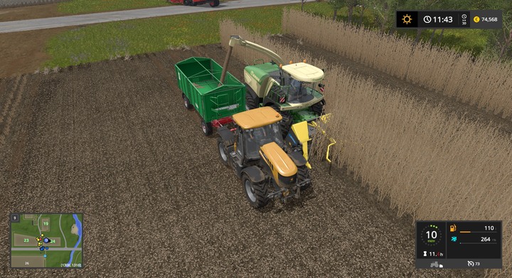 To use a forage harvester, you need a helper: AI-controlled or a real player in the multiplayer mode - Planting Trees and Poplars - Forestry basics - Farming Simulator 17 Game Guide