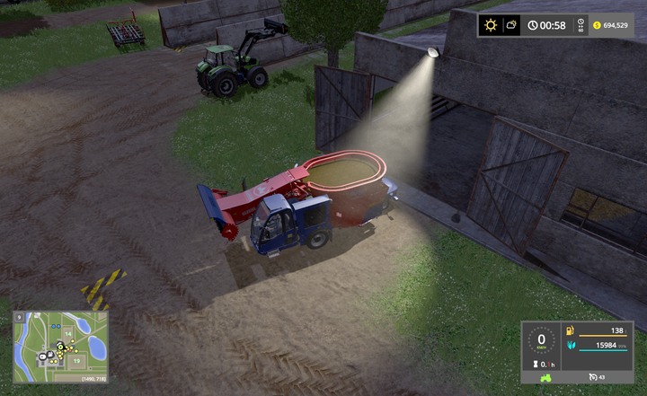Special machines for preparation of well-balanced food is the best option for cows - Animal husbandry step-by-step - Animal husbandry - Farming Simulator 17 Game Guide