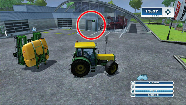 Meanwhile, you should see your brand new sprayer ready at the shop - Selling your first machine and a new purchase: the sprayer | The basics - The basics - Farming Simulator 2013 Game Guide