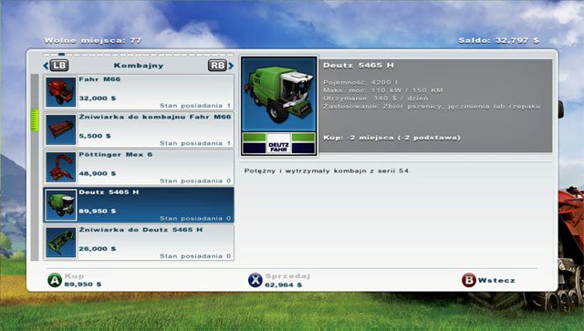 You need to earn as much as 115 950 $ to buy the new combine. - Buying a new harvester | Agriculture - Agriculture - Farming Simulator 2013 Game Guide