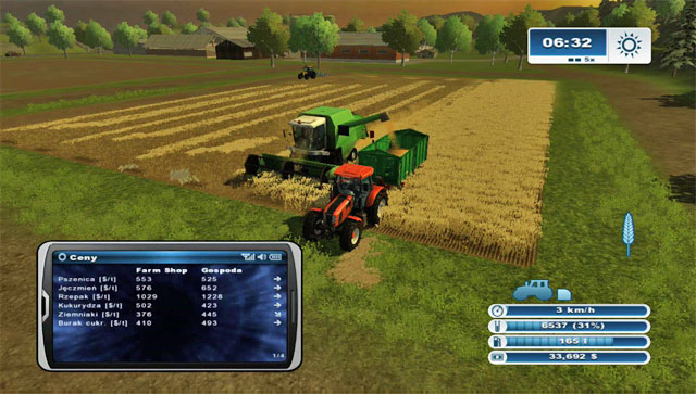 Together with the new combine, you effectiveness and comfort of harvesting will increase. - Buying a new harvester | Agriculture - Agriculture - Farming Simulator 2013 Game Guide