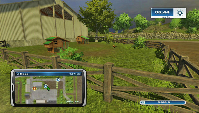 The chicken pen at your farm. - Chicken husbandry | Animal husbandry - Animal husbandry - Farming Simulator 2013 Game Guide