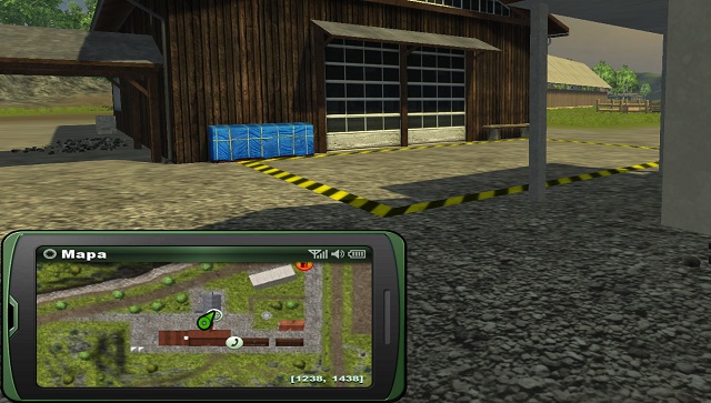 Wool selling station. All pallets within the indicated field will be sold. - Sheep husbandry | Animal husbandry - Animal husbandry - Farming Simulator 2013 Game Guide